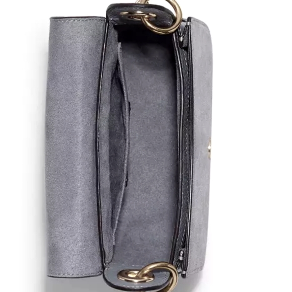 SOLD- Coach Kleo Shoulder Bag 17 in Granite/Gold- - Picture 14 of 15